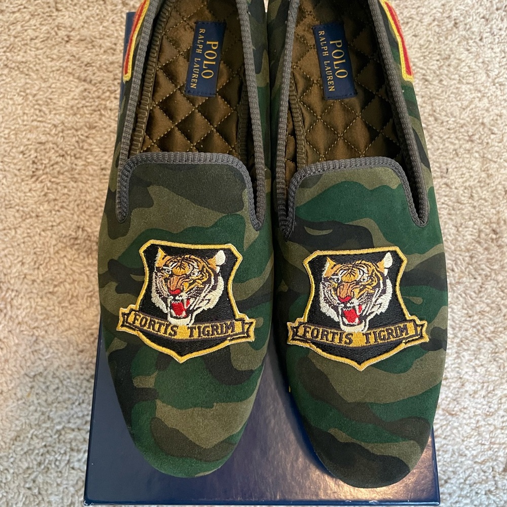 Polo Ralph Lauren Willard Olive Camo Loafers